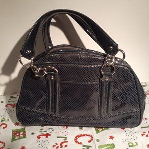 Ann Taylor Satchel Bag With Bowler Style Handles